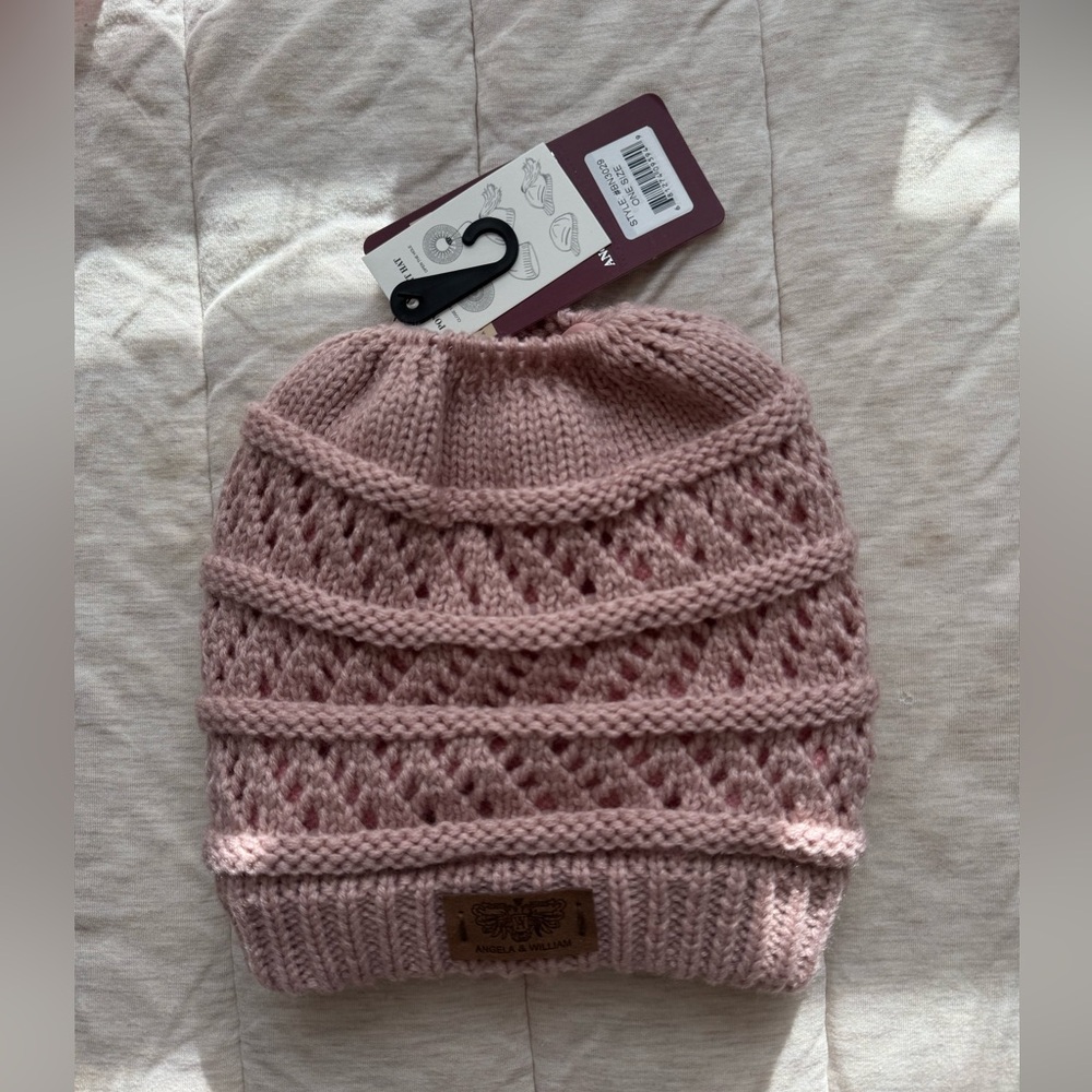 Angela & William Women’s Pink Ponytail Hat